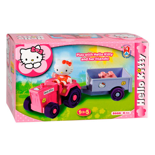 Hello Kitty minisæt traktor - 4 dele