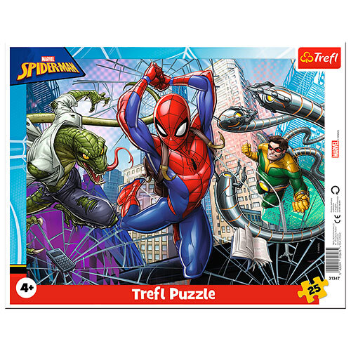 Rammepuslespil 25 brikker - Spider-Man