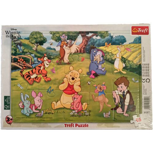 Rammepuslespil 15 brikker - Peter Plys