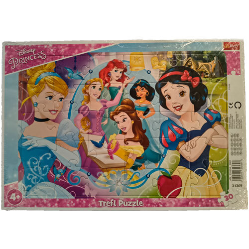Rammepuslespil 30 brikker - Disney prinsesser