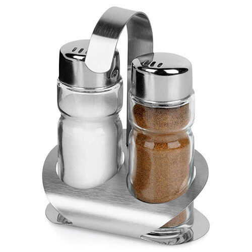 Salt- og pebersæt m/ holder - Orion 3 dele