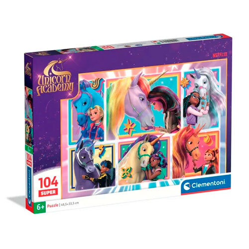 Puslespil Unicorn Academy Friendship - 104 brikker