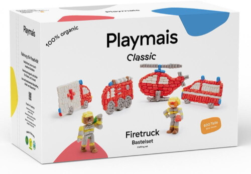 Kreativt legetøj - Playmais classic brandbiler - 800 stk.