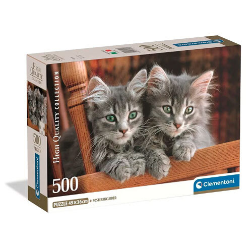 Puslespil 500 brikker - Cozy Cats