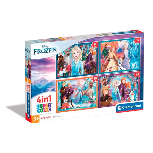 Puslespil Disney Frozen 4-i-1