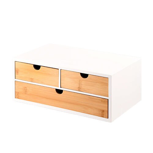 Organizer bambus/MDF - 3 skuffer