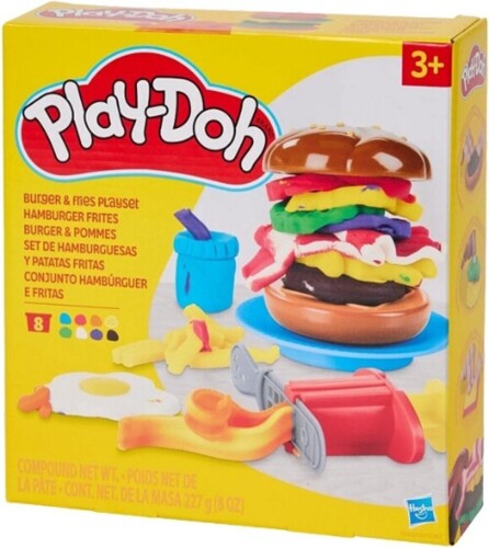 Play-Doh Burger og fritter sæt med tilbehør
