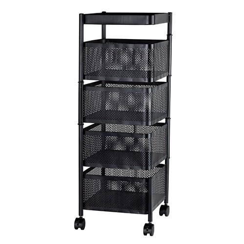 Køkkenvogn i metal - Sort Max