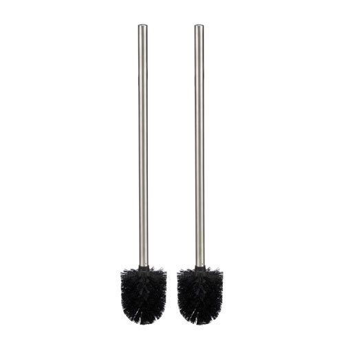 Toiletbørste sort - Rustfrit stål | 40 x 7 cm. | 2 stk.