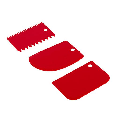 Dejskraber sæt i plast - 3 stk. | Rød