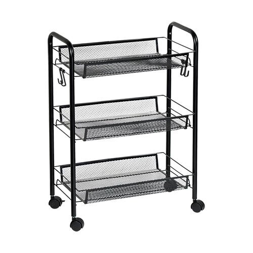 Køkkenvogn i metal - Black Scan