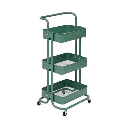 Køkkenvogn i stål - Grøn Alex