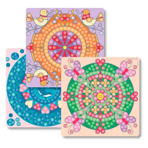 Kreativt legetøj - PlayMais mosaik skabeloner - Trendy Mandala