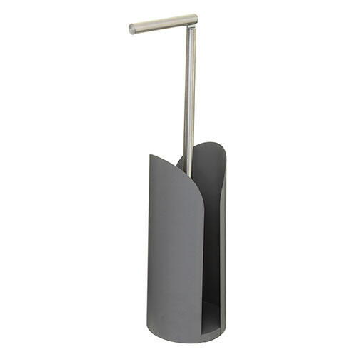 Toiletrulleholder til gulv - Flex grå