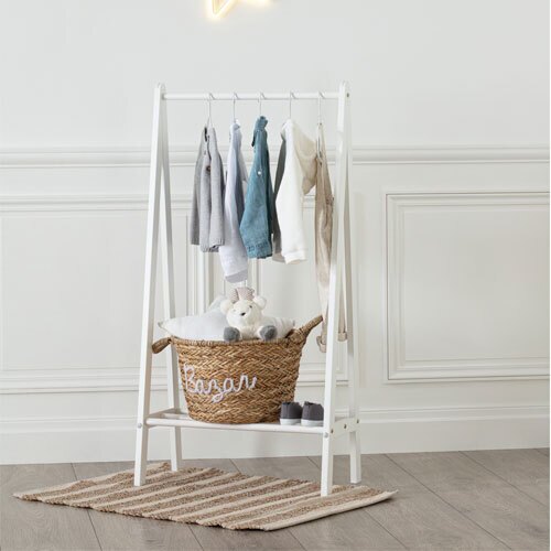 Tøjstativ til børneværelse - Hvid