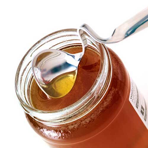 Honning ske i rustfrit stål
