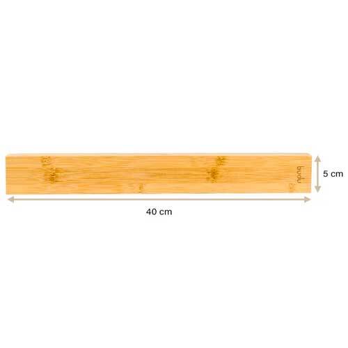 Træ knivmagnet - 40 x 5 x 2 cm.