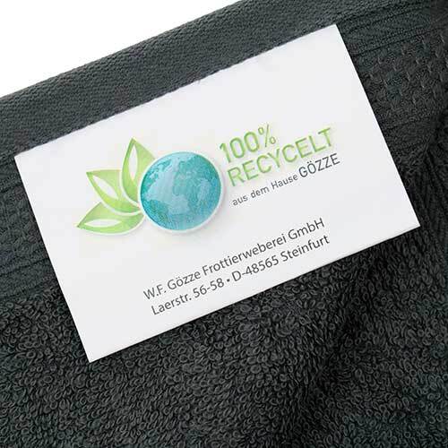 Global Recycled Standard håndklæde - Antracit