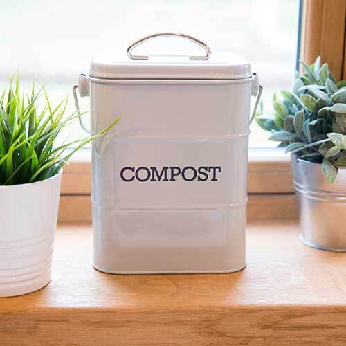 Kompostbeholder indendørs - Grå