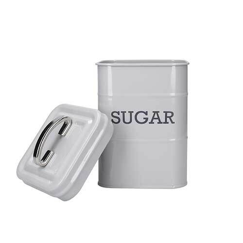 Dåse til sukker - Grå