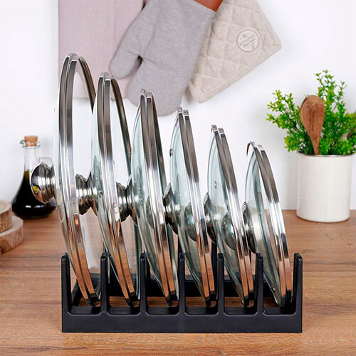 Sort stander til grydelåg