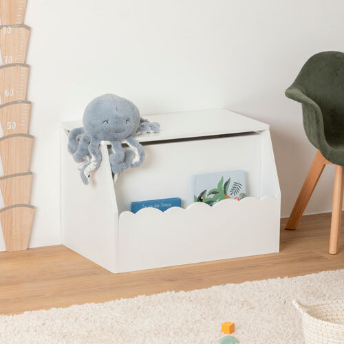 Børnemøbel med opbevaringsrum - Hvid