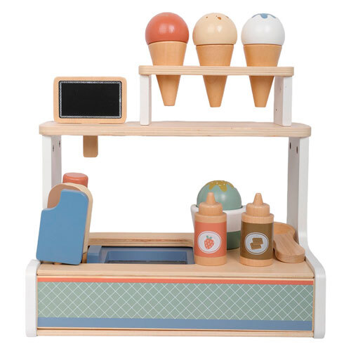 Iskiosk med tilbehør - 43,5 x 29,5x 23,5 cm.