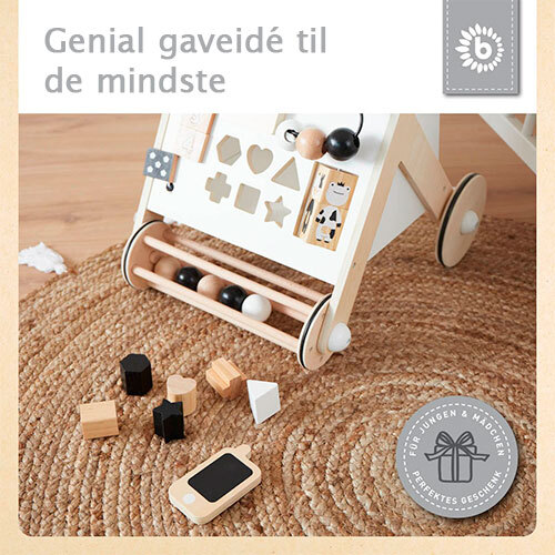 Gåvogn med aktiviteter til babyer