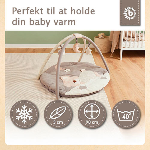 Aktivitetstæppe til piger og drenge - Bjørne design