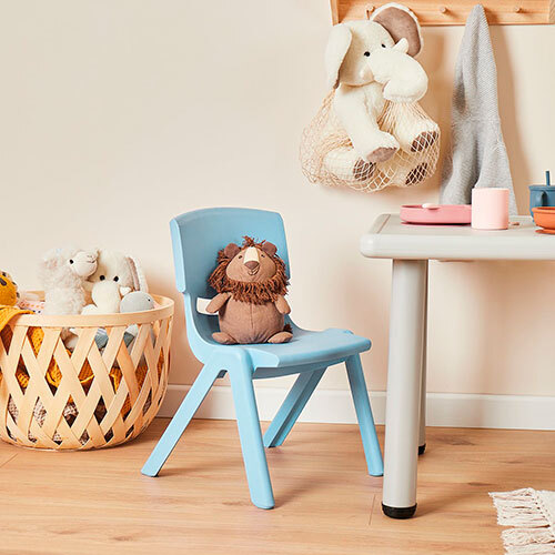 Børnestol i plastik - Alisa blå