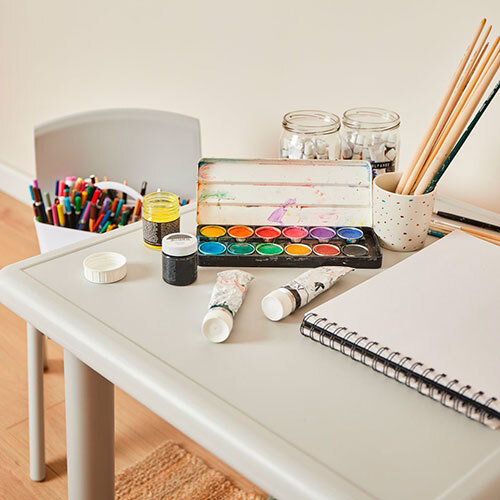 Børnebord i plast - Alisa grå