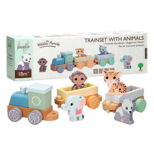 Tog i træ - 100% FSC | Wild Animals