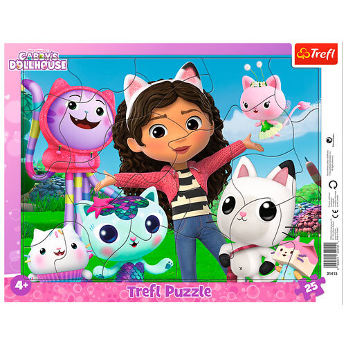 Rammepuslespil 25 brikker - Gabby's Dollhouse
