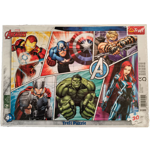 Rammepuslespil 30 brikker - Avengers