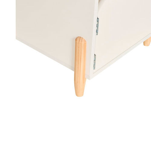 MDF træ sengebord - 53 x 34 x 26,5 cm. | Hvid