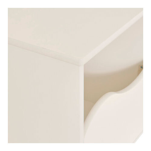 Træ sengebord - 53 x 34 x 26,5 cm. | Hvid