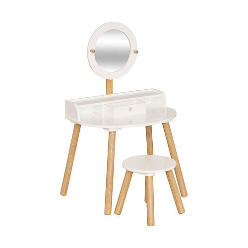 Makeup bord i træ - Hvid
