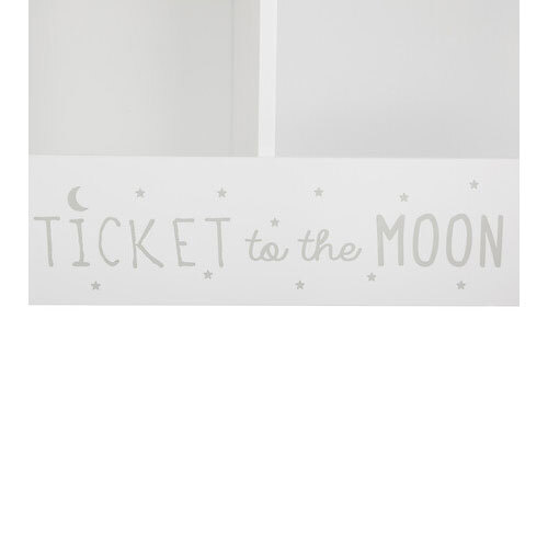 Tekstmotiv på fronten - Ticket 40 x 60 x 30 cm.