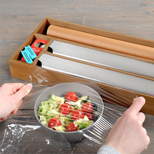 Træ foliebakke til skuffe - Mørk