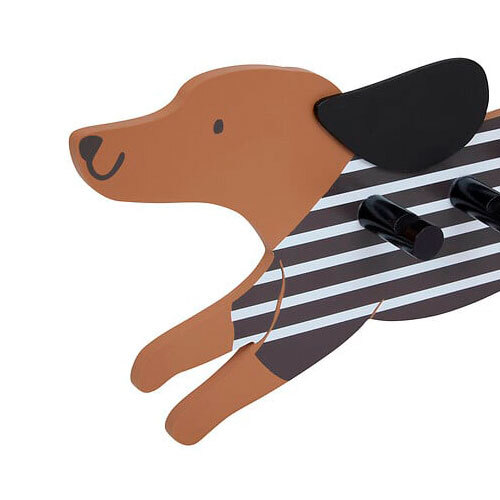 Knagerække til børneværelse - Hund