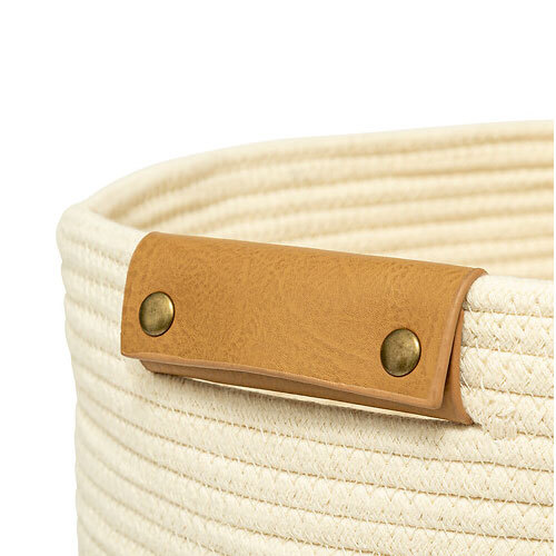 Creme vasketøjspose Ficus 80 L