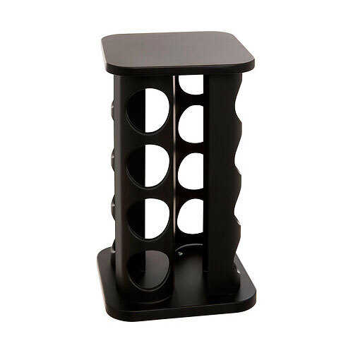 Sort krydderistander med 12 glas