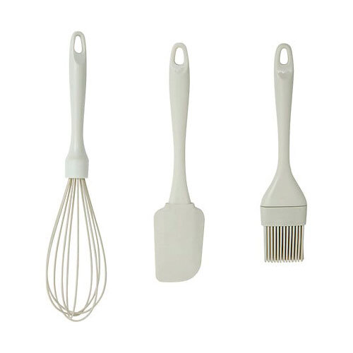 Køkkenredskaber i sæt - 3 dele | Beige