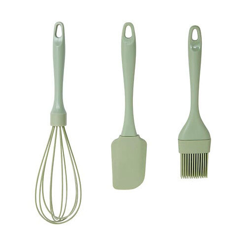 Køkkenredskaber i sæt - 3 dele | Grøn
