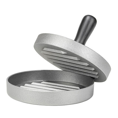 Burgerpresser i aluminium - 8,5 x 12 cm.