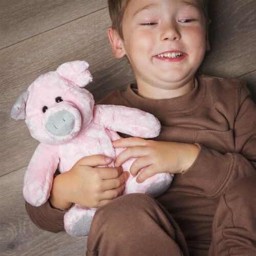 plysdyr Trine gris - 21 cm.