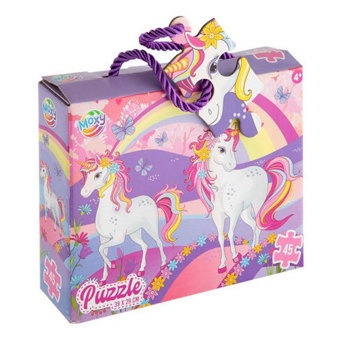 Puslespil enhjørninger - Moxy 45 brikker