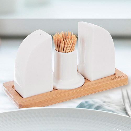 Salt- og peberbeholder - Whiteline 4 dele