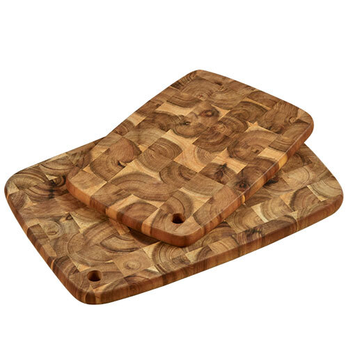 Skærebræt i akacietræ - 2'er sæt | 100% FSC