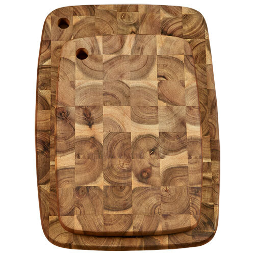 Skærebræt sæt 2 stk. akacietræ - 100% FSC